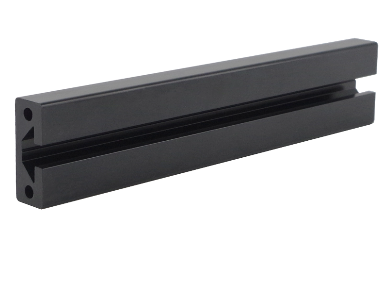 1640 T- slot aluminium profile anodized black