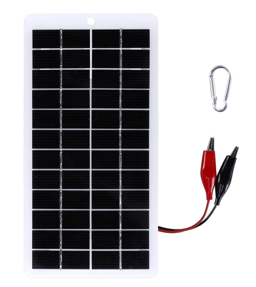 15W Real Power Solar Panel Portable 12V DC Output Charger Solar Cells DIY Outdoor Charge System for Camping Flashlight
