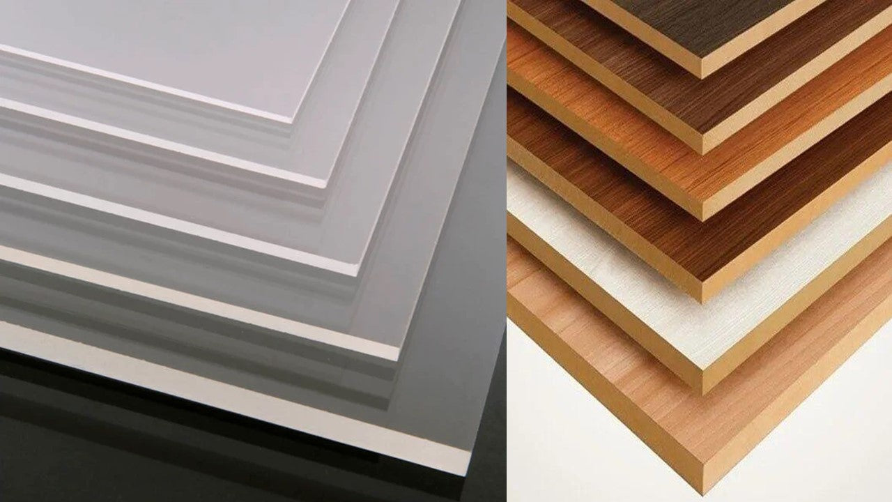 Custom size acrylic  sheets and MDF Board