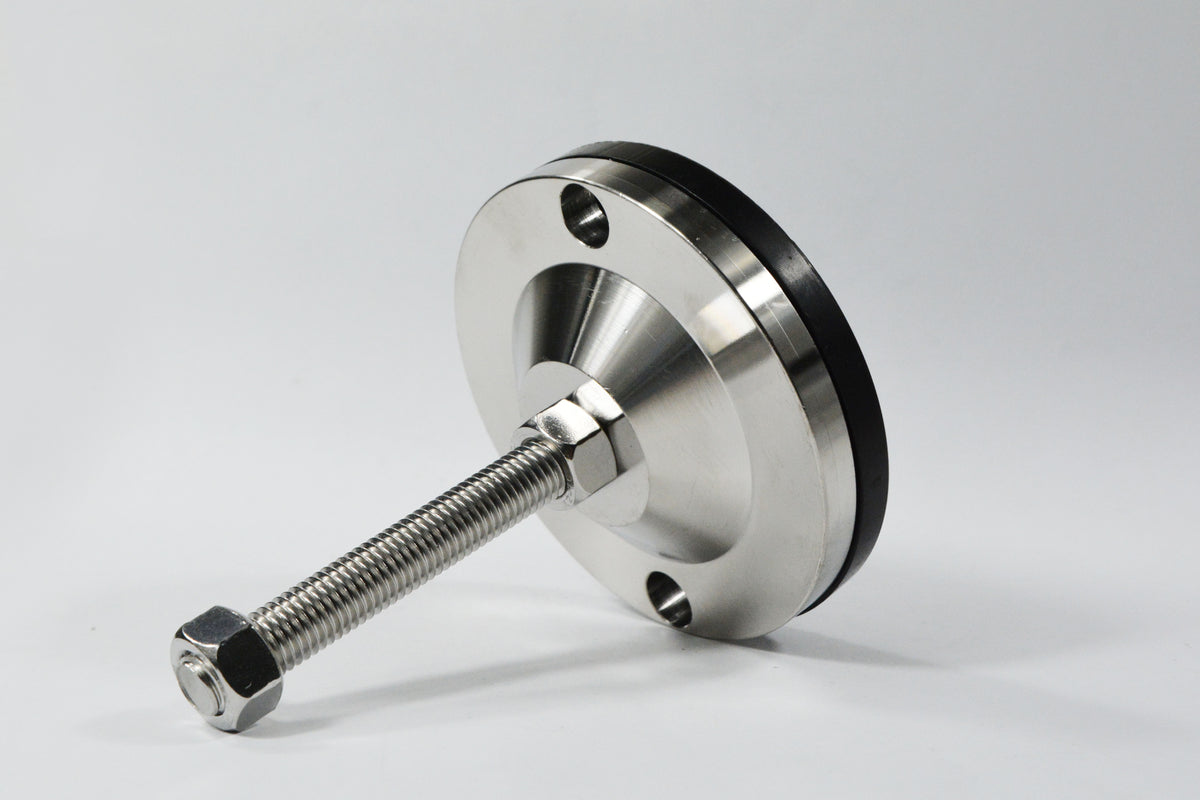 Adjustable Componets Stainless Steel Deluxe Adjustable Leveling Foot, Anti-Slip, M12 x 80 m ...