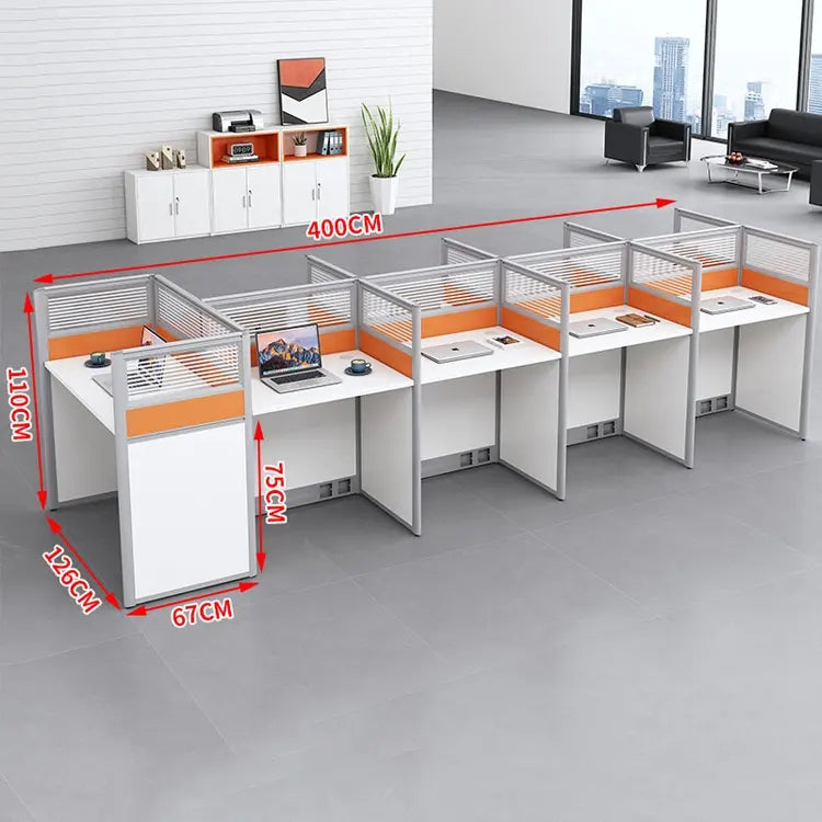 Custom Staff table with fixed/Mobil pedestal workstation office cubicle