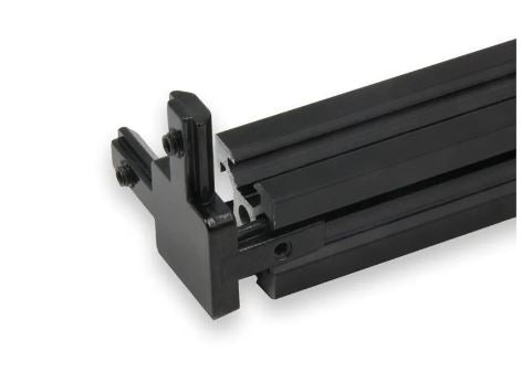 3-Way 40 series Black  End Corner Bracket With Screws