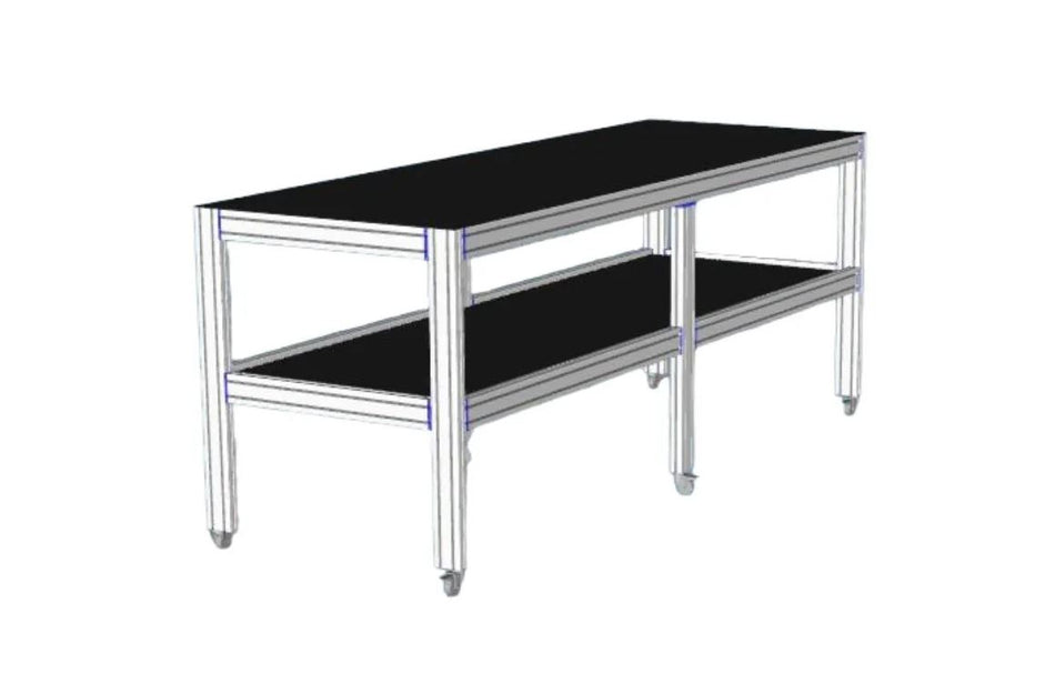 925x2430x820mm (H x L x W) Workbench