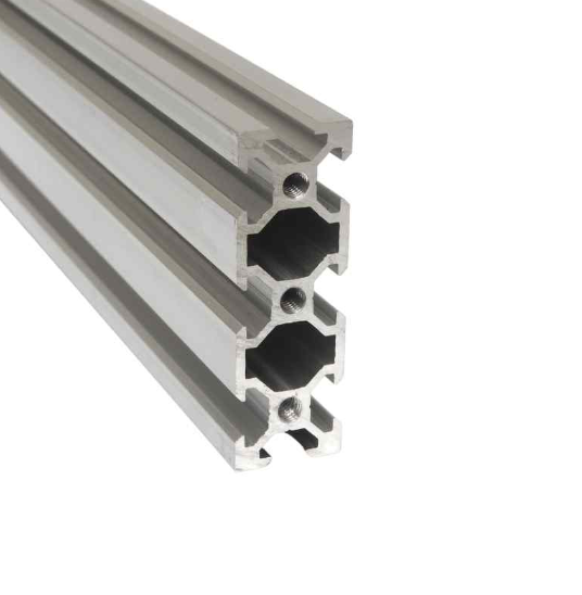 2060 V slot silver Aluminium profile