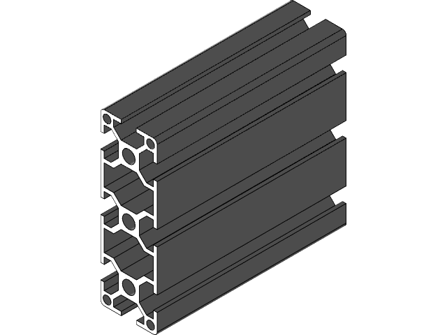 3090 Black T-slot Aluminium profile (30 Series)