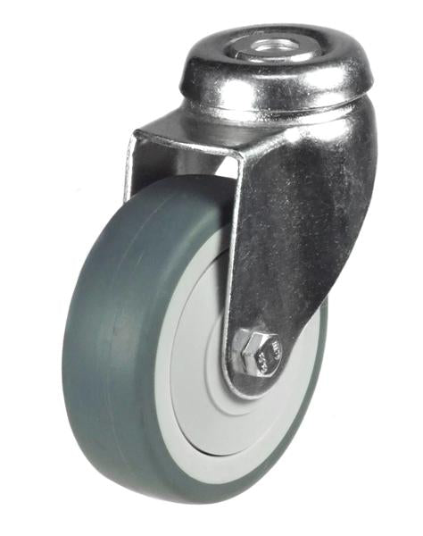 M10 Bolt Hole Castor 50mm Wheel Diameter Upto 40kg Capacity