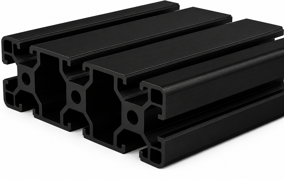 40120 Aluminium Profile – Black | 40 × 120mm | Custom Length