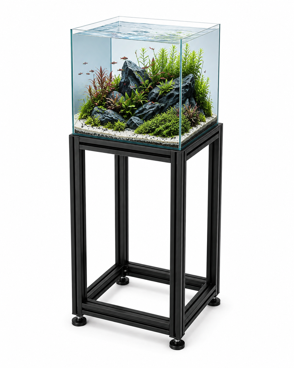 Custom Fish Tank Stand – 450 × 450 × 800mm | 4040 Black Aluminium Profile