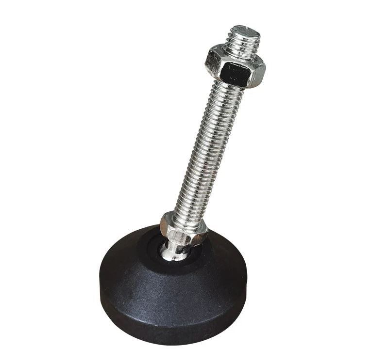 80mm Diameter Anti-Skid Round Base Swivel Level Adjustment Feet M12X100mm