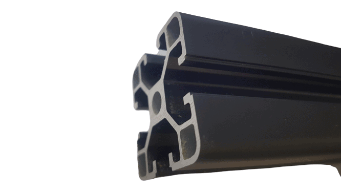Black  Anodized  Aluminium Extrusion T-Slot Profile 4040B Heavy duty
