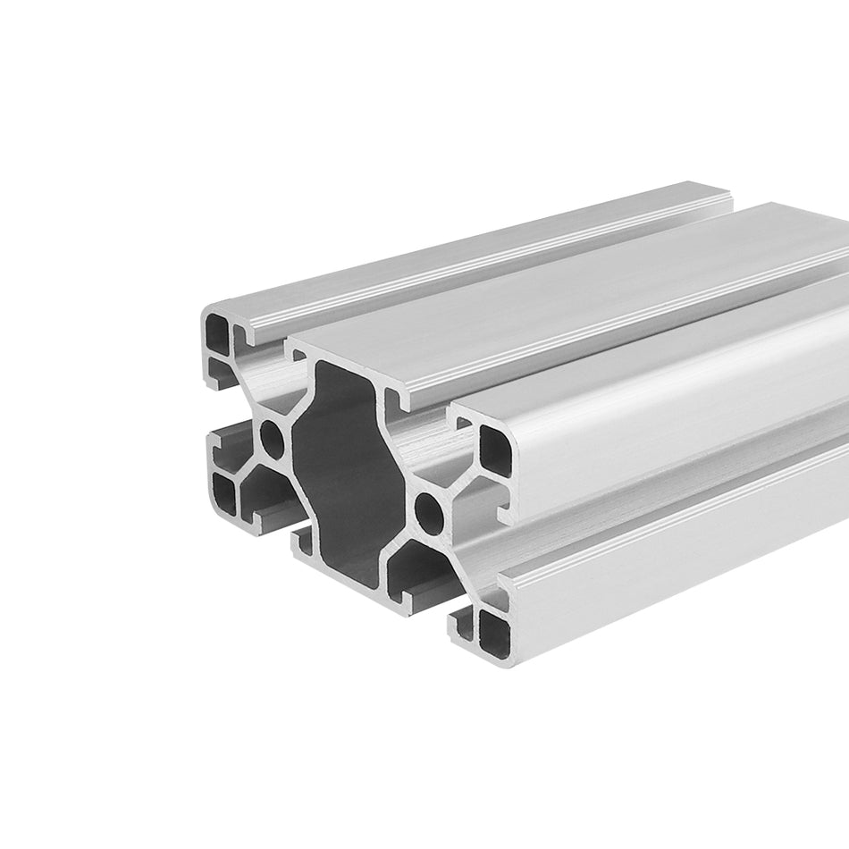 4080 Silver Anodised Aluminium T-Slot Extrusion Profile – 40x80mm