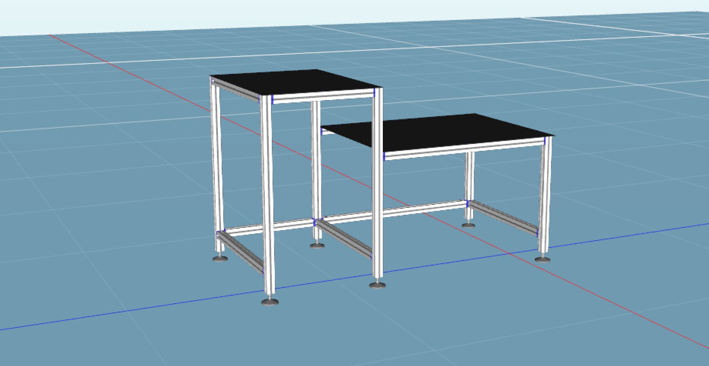 Split Level Lab Table Trespa Top Split Level Table For LAB – RM components
