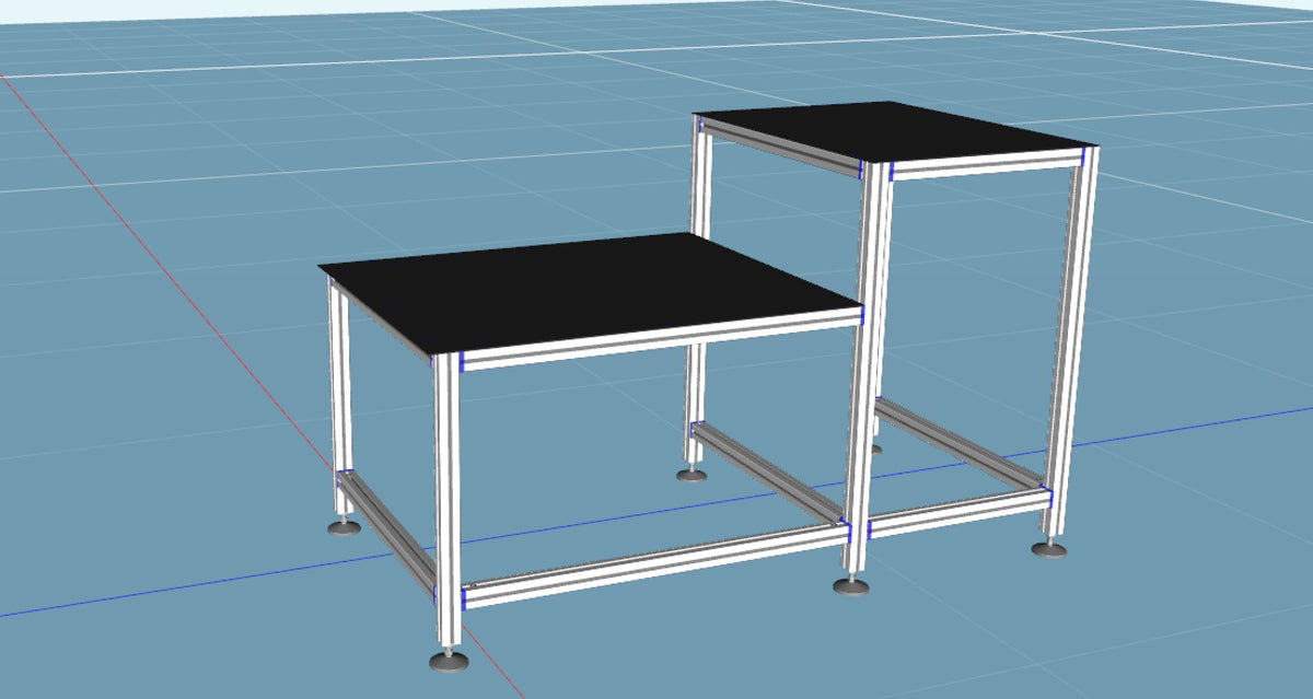 Split Level Lab Table Trespa Top Split Level Table For LAB – RM components