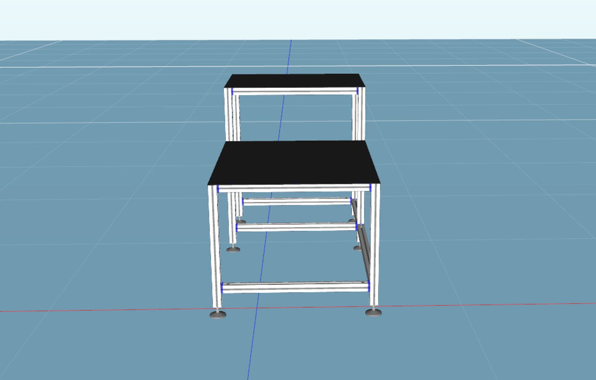 Medical Lab Split Level Trespa Top Split Level Table For LAB – RM components