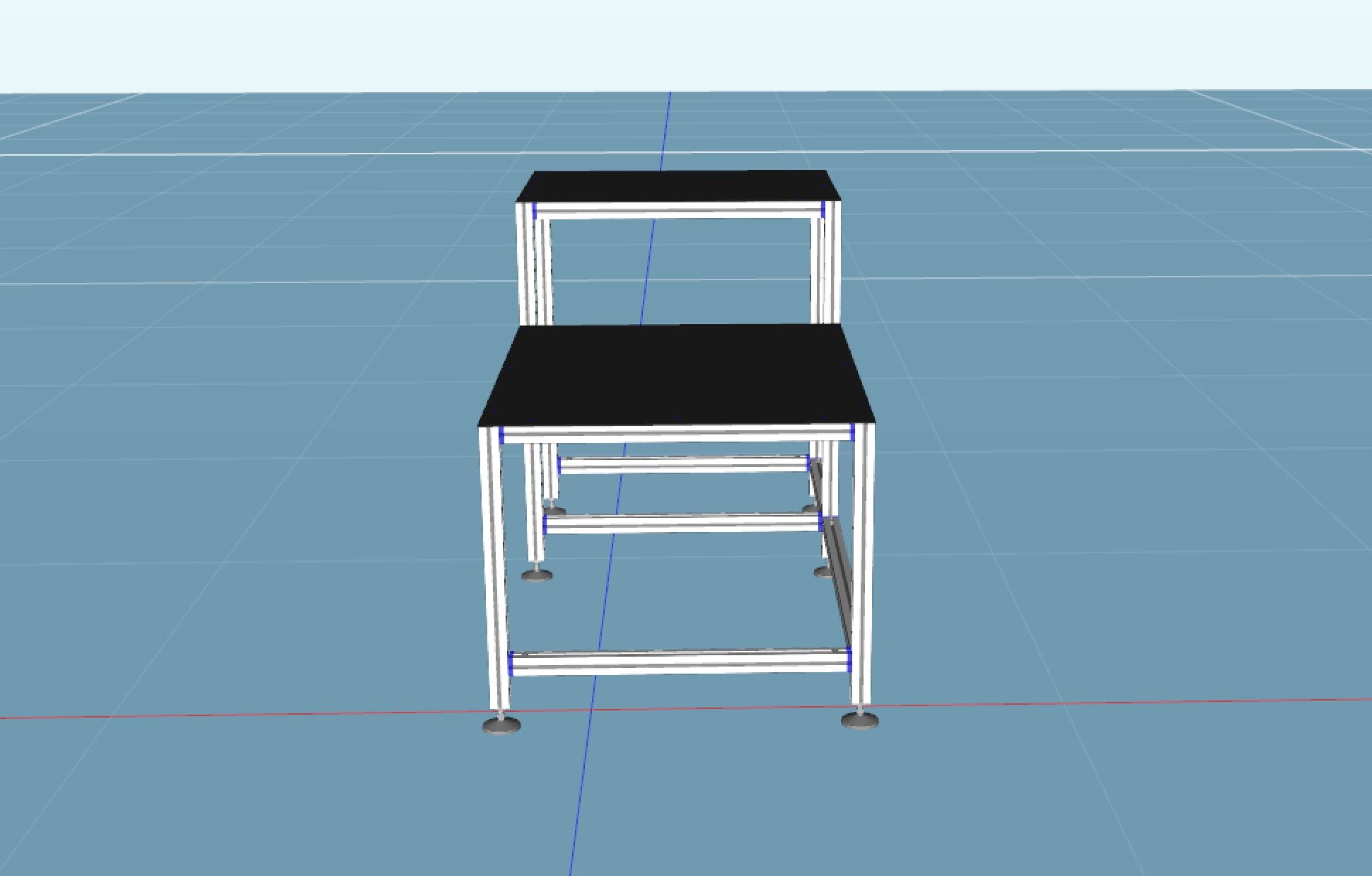 Split Level Lab Table Trespa Top Split Level Table For LAB – RM components