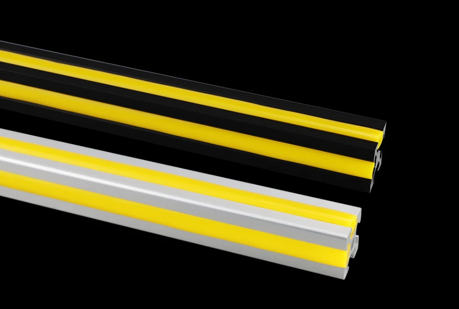 30/40 series Yellow Rubber  Aluminium Extrusion Dust Strip for 8 mm T-Slots