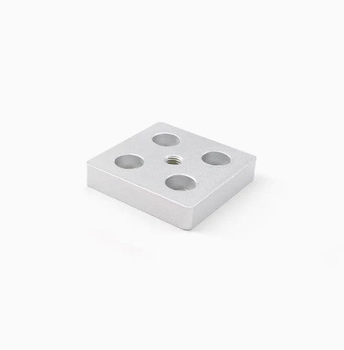 80*80mm  Silver CNC Aluminum Plate Used with The Adjustable Level Feet and Aluminium Profile M12