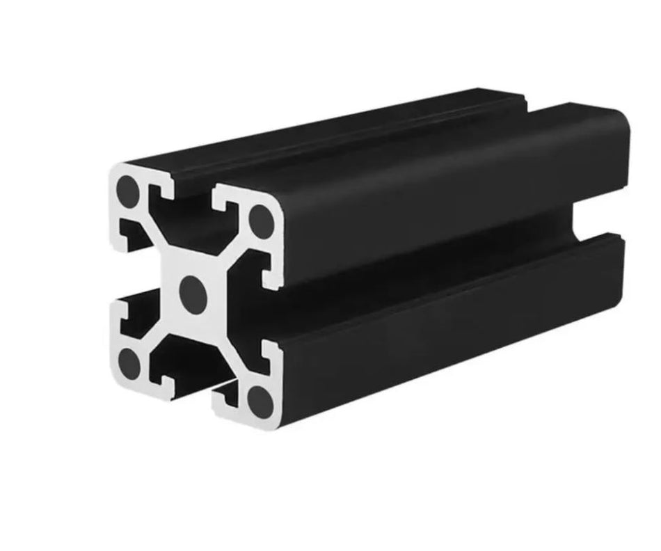 Black  Anodized  Aluminium Extrusion T-Slot Profile 4040B Heavy duty