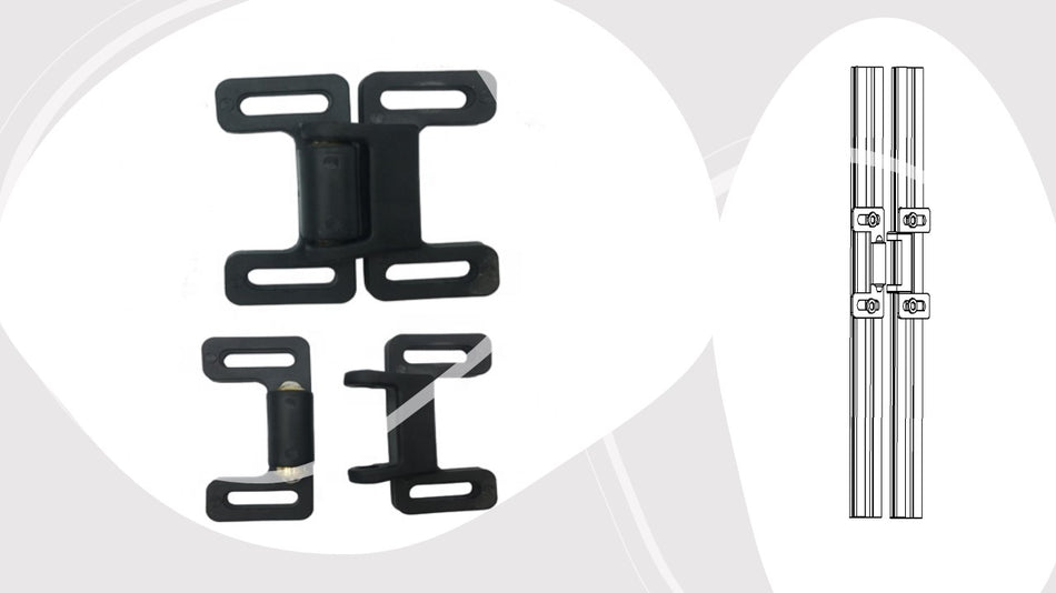 Industrial Profile Connector Plastic Door Stopper Stopper Door Stopper Plastic For The Assembly Of Sliding And Swinging Door