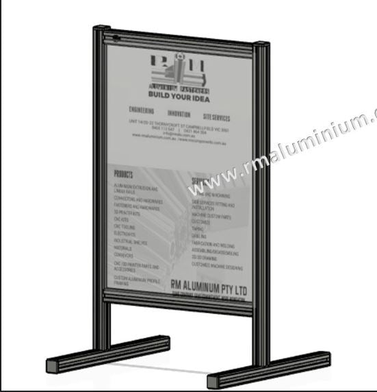 Black anodized Display stand  Frame