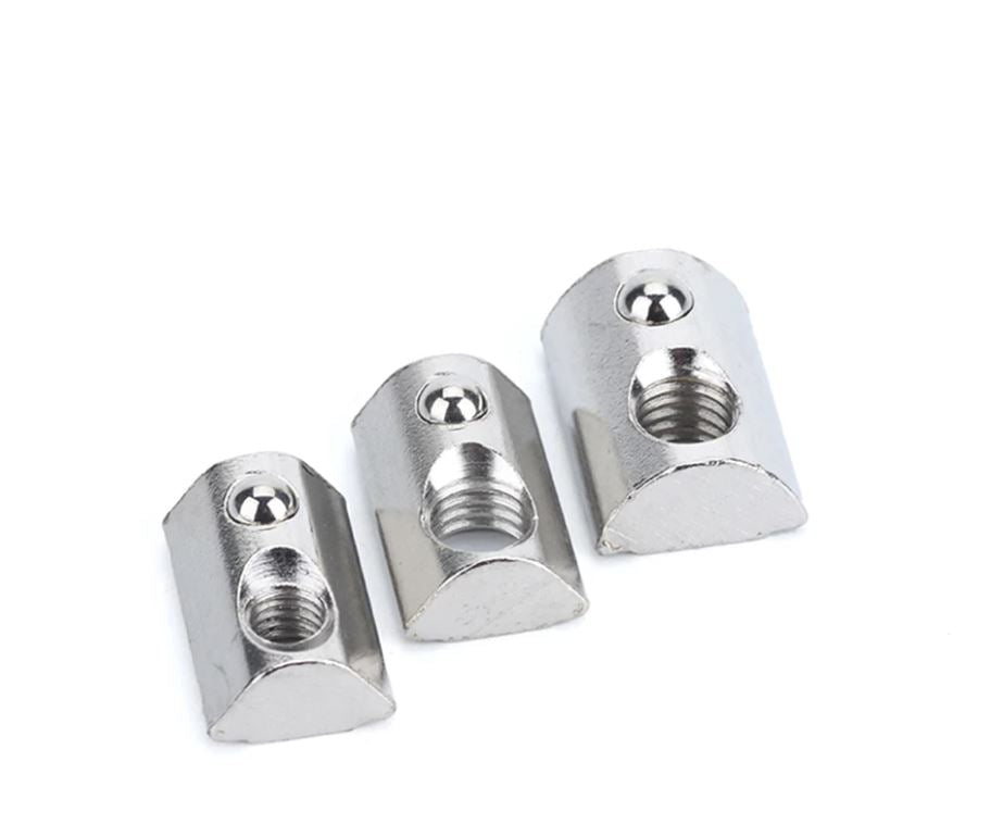 Pack of 20 PCS,M6 45 Series/10mm Slots  Roll in Spring T-nut