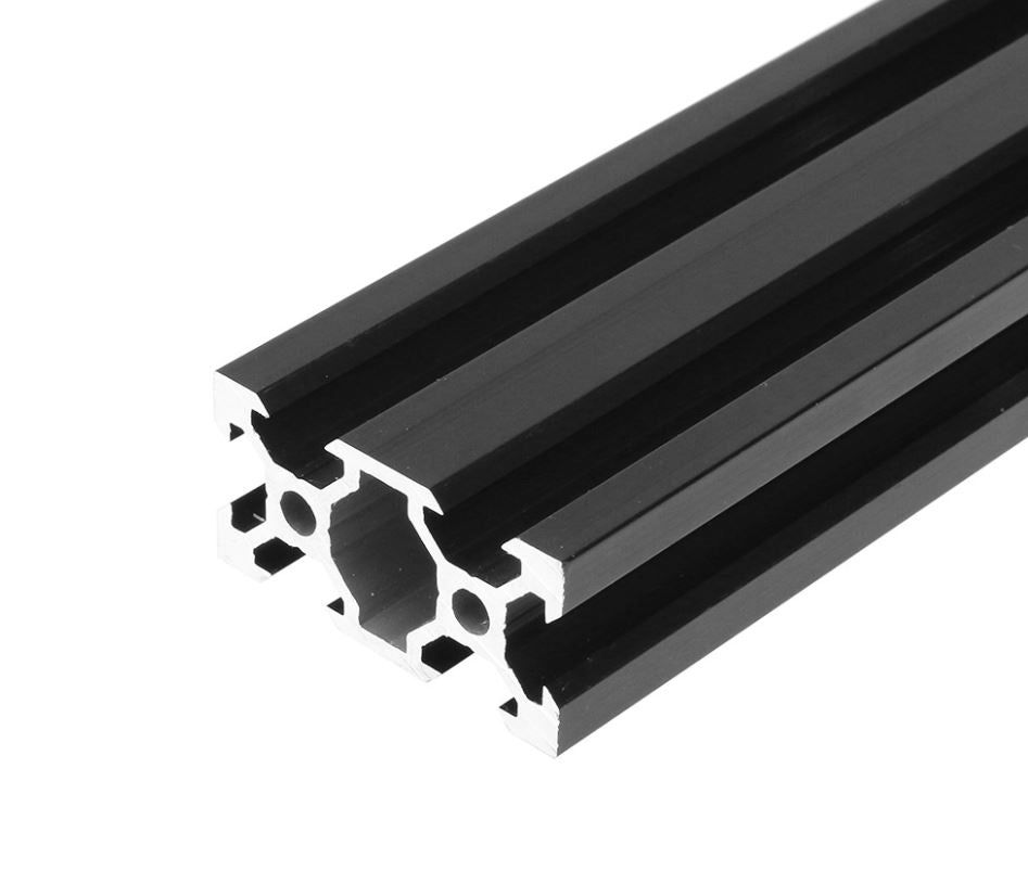 2040 Black V-Slot Aluminum Extrusion – 20x40mm Profile for CNC, 3D Printers, and DIY Projects