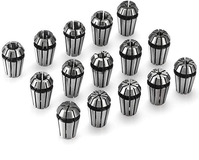 ER20 Collet Set 13PC ER Series Chuck from 1mm to 13mm Range Beating 0.1mm Precision for CNC Milling Lathe and Spindle Motor