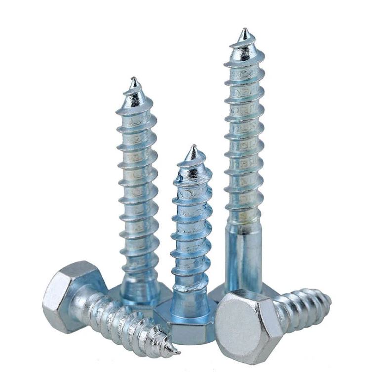 Pack of 20 pcs M6x100mm Self Tapping hex head wood screw