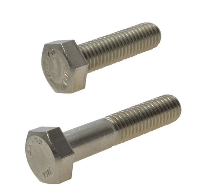 Pack of 10 Pcs M6x50mm Stainless Steel Hex Head Bolts