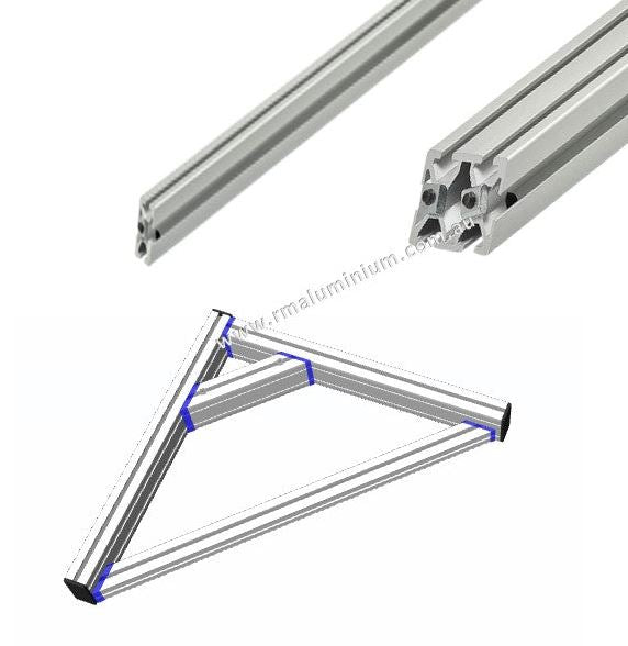 3060  Silver  T-slot  45 Degree Support 320mm Length