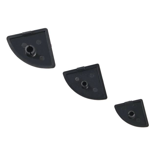 4040 R,  T- Slot End Caps (black)