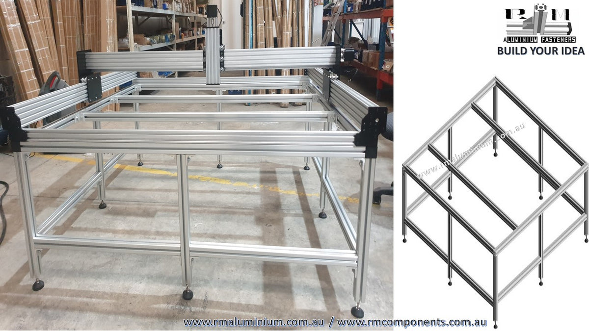 WorkBee CNC Wood Router T-slot Aluminium stand frame – RM components