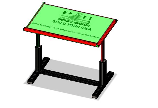 Customise t slotted Aluminium profile Height adjustable table