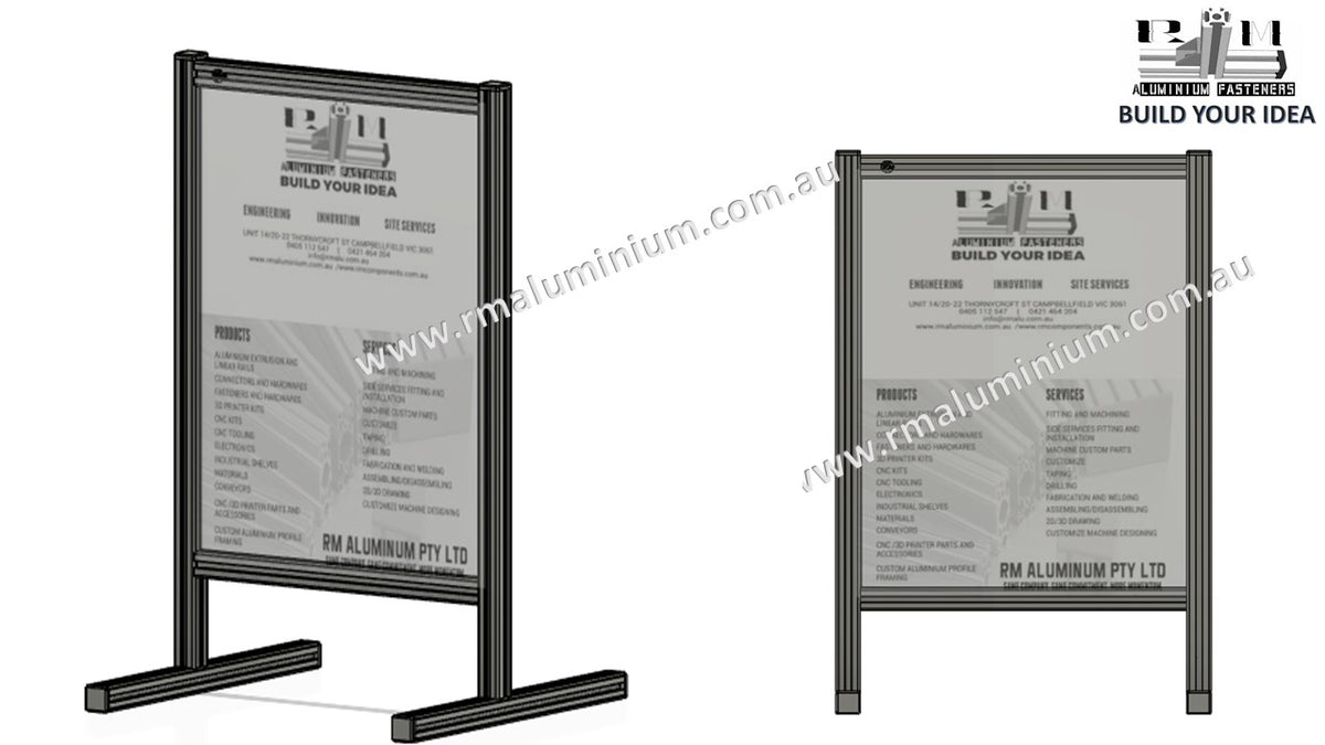 Black anodized Display stand Frame – RM components