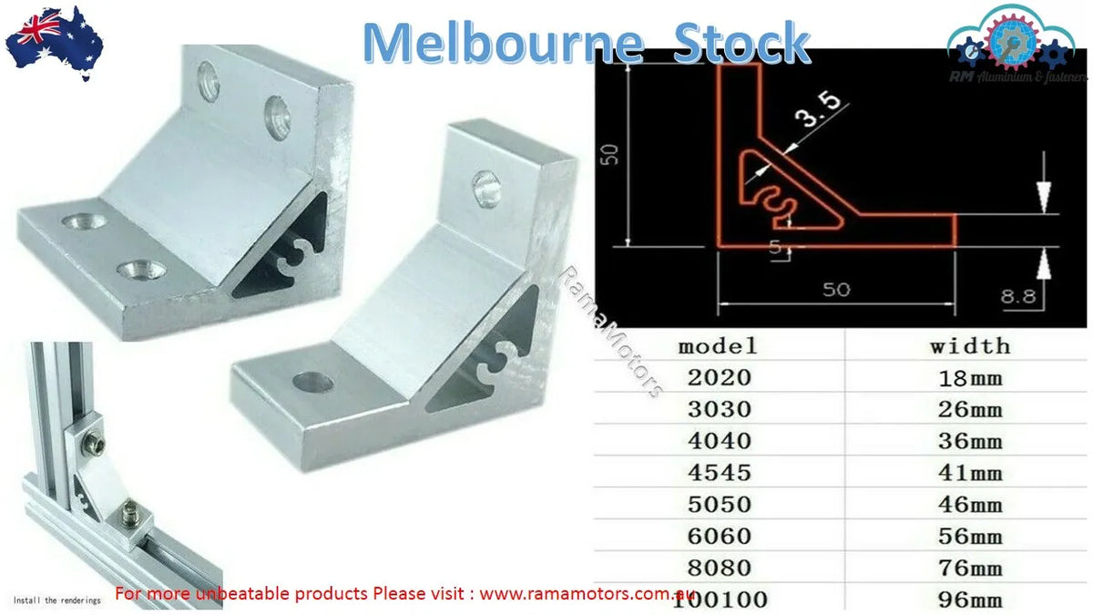 Corner Reket 2020 Right Angle Corner Joint Bracket (please select the size you requ ...