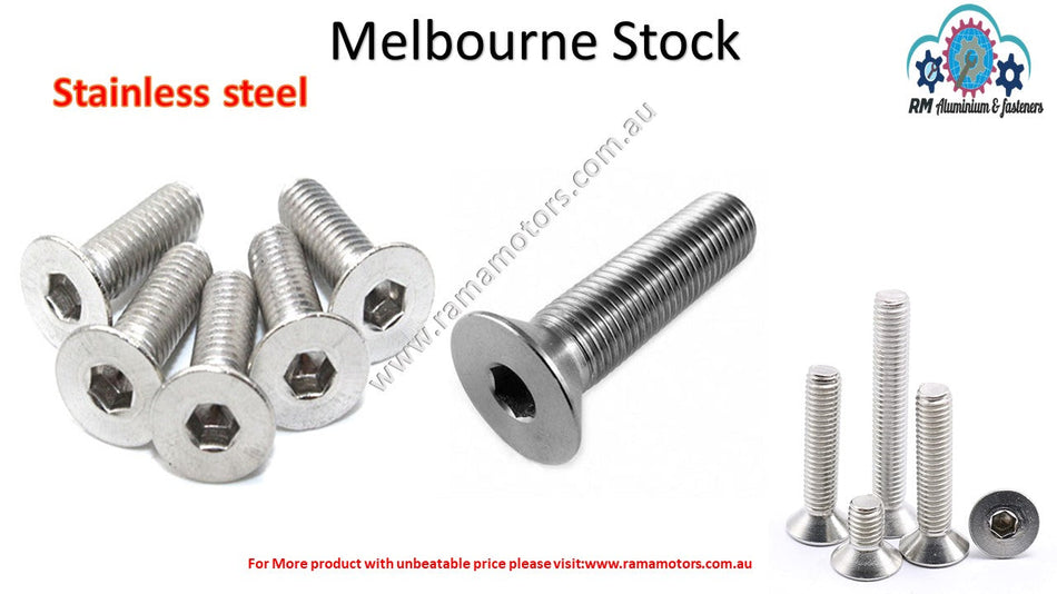 Pack of 20 pcs ,M3x40  stainless Steel  Countersunk /socket head cap screw