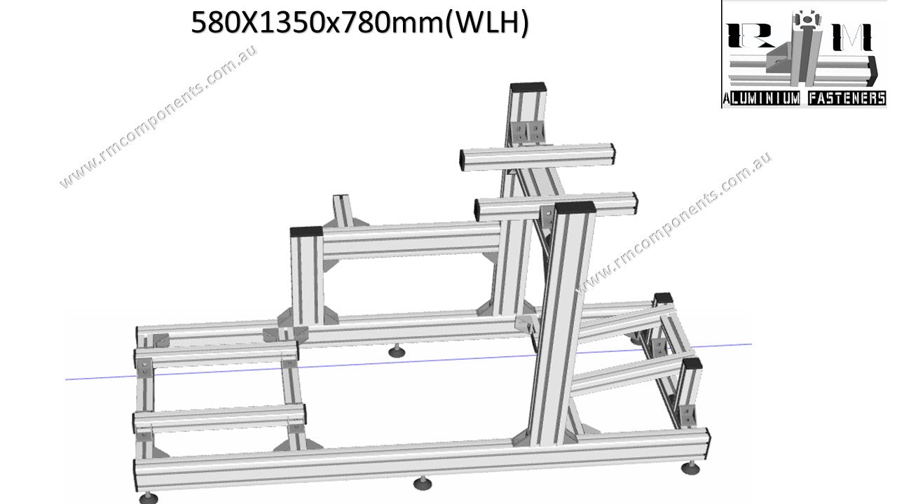 T slot aluminium profile Racing simulation rig - Frame Silver – RM ...