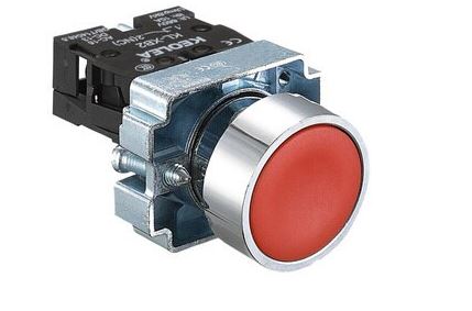 Red Push Button Switch 1 NC 22mm Mounting Hole