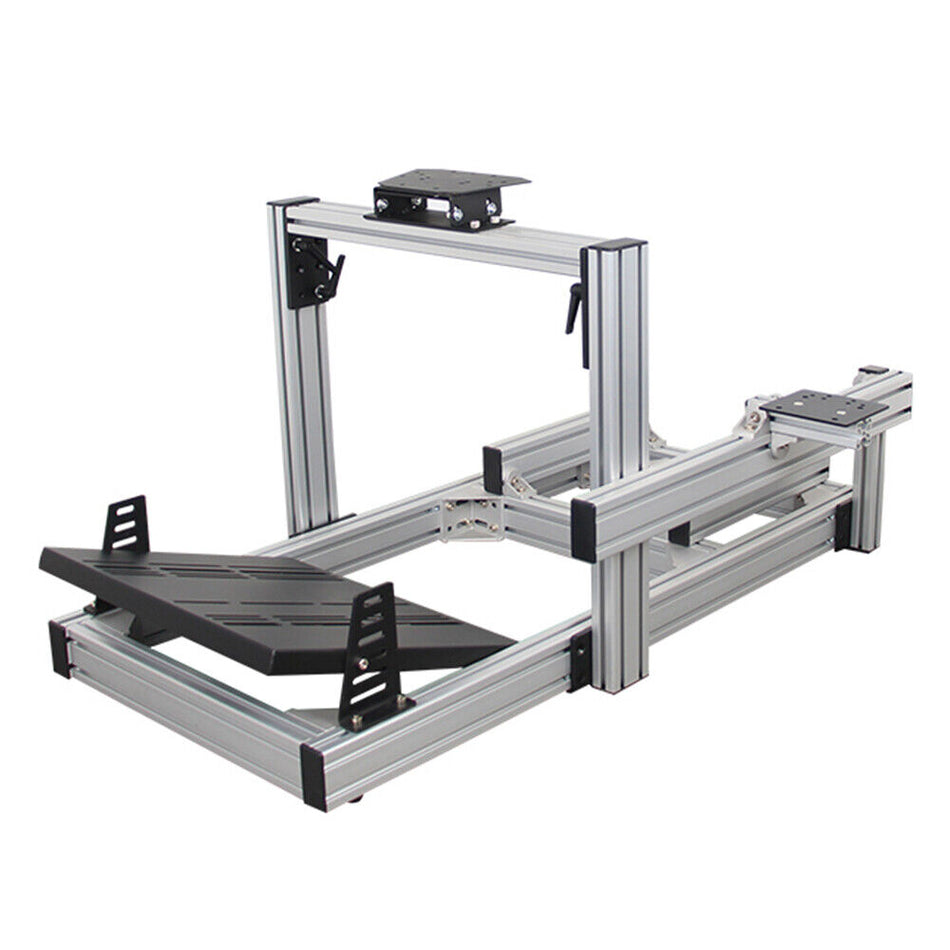 Silver anodized aluminium extrusion sim racing rig  Very Strong