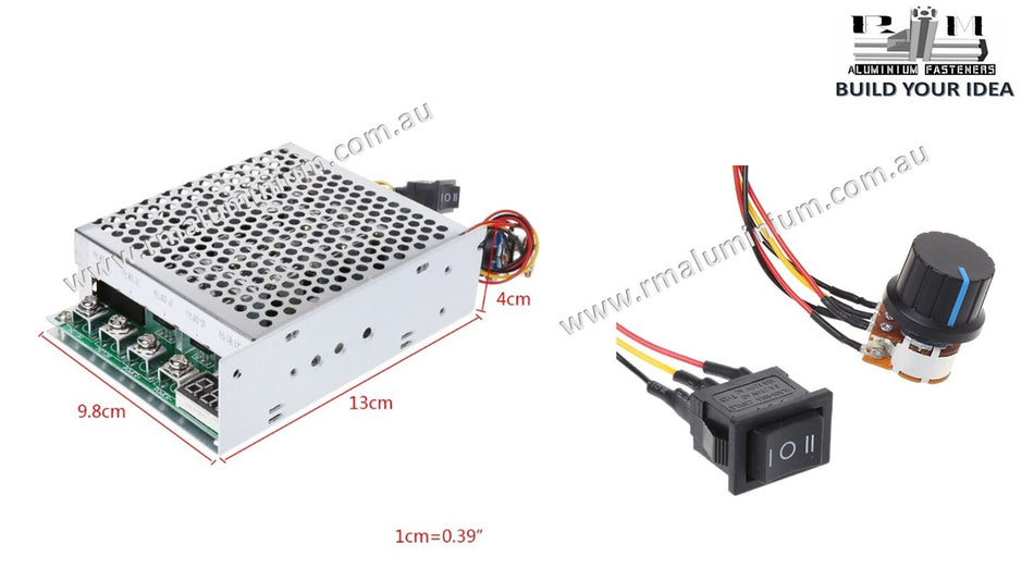 DC 10-55V 100A Motor Speed Controller Reversible PWM Control Forward/Reverse Q84D