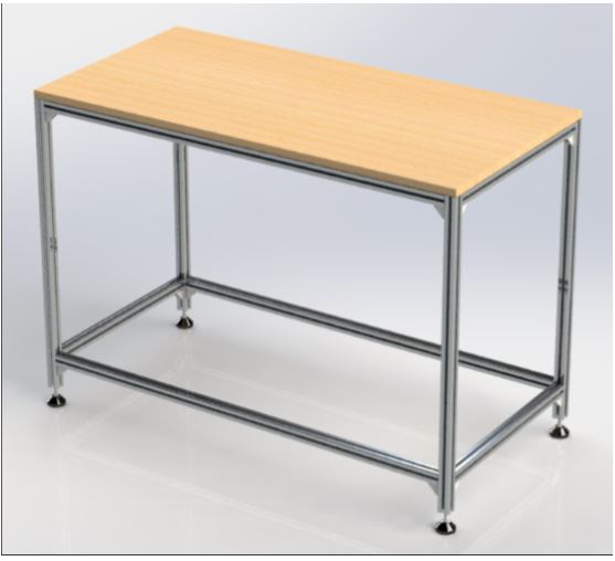 600x1200x900mm  (H x L x W) Table