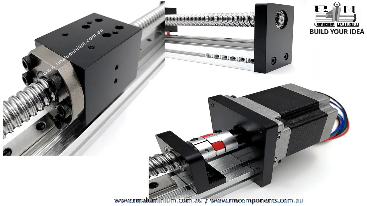 500mm X/Y axis Linear rail, ball screw actuator kit RM components